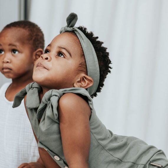 Frilly Linen Romper Sets
